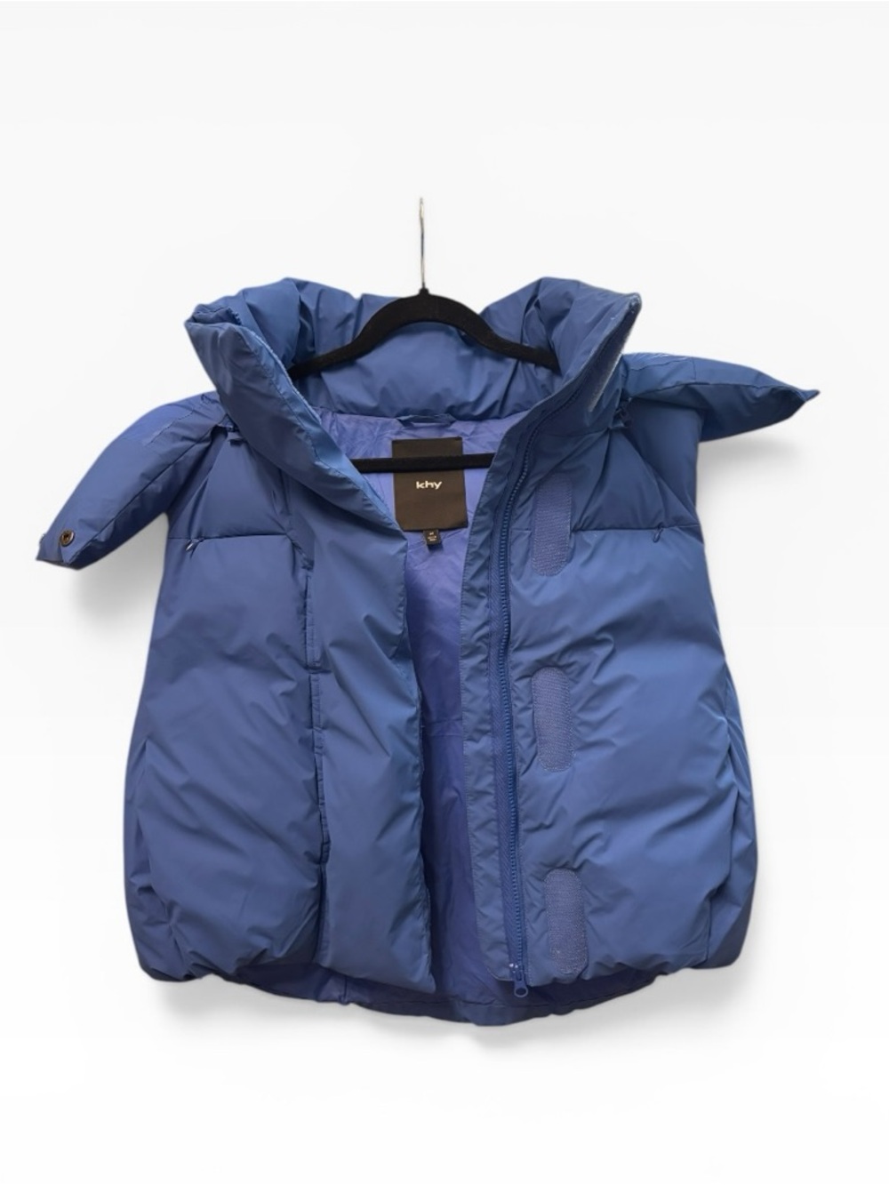 Khy Royal Blue Puffer Vest with Hood